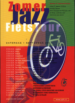 Poster ZomerJazzFietstour 2001