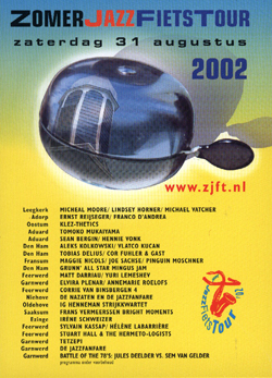 Poster ZomerJazzFietstour 2002