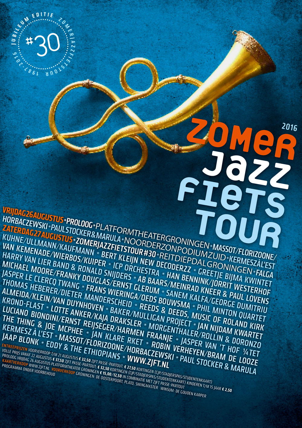Poster ZomerJazzFietstour 2016